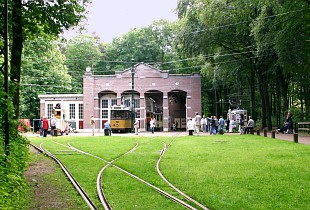  de Museumtram Nederlands Openlucht Museum (NOM)  op de Nederlandse Museummaterieel Database